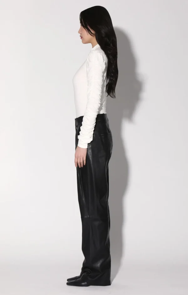 Walter Baker Luka Pant, Black-Leather>Women Bottoms