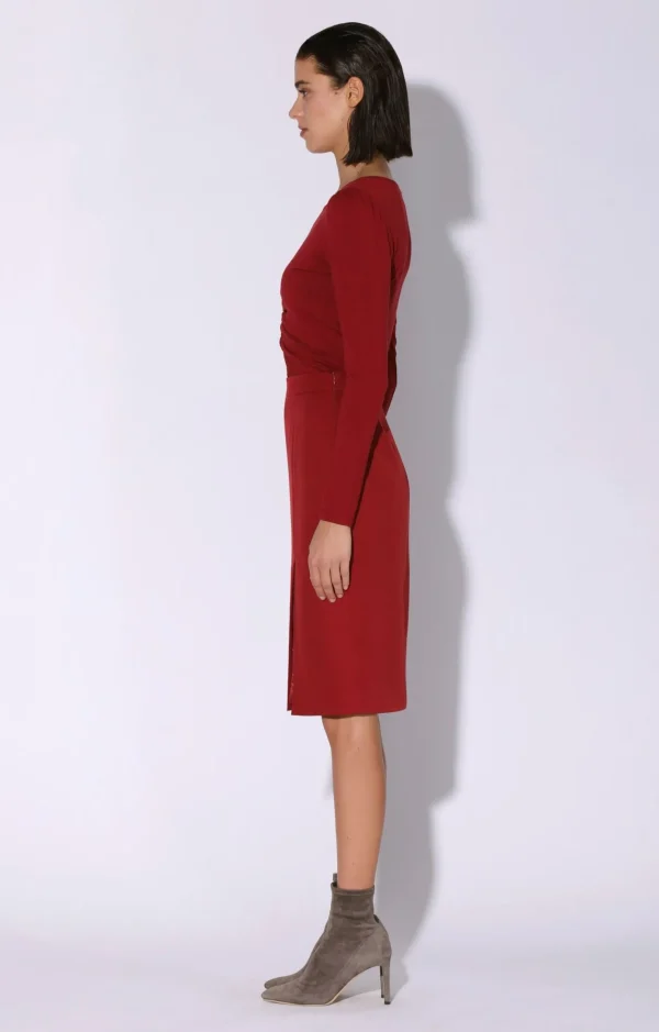 Walter Baker Parker Skirt, Wine>Women Bottoms