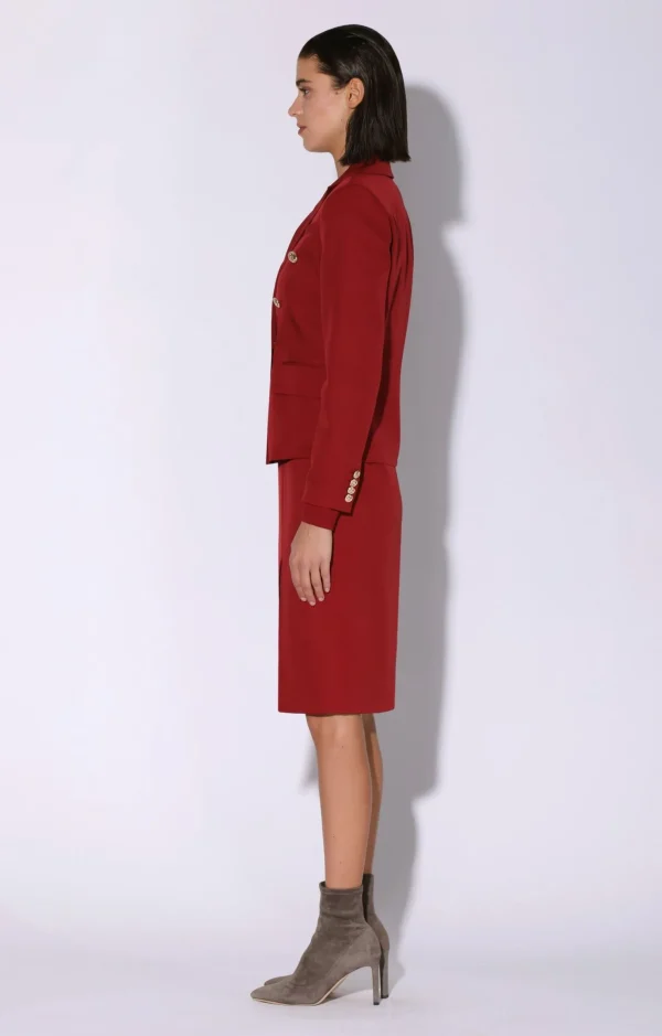 Walter Baker Phelps Blazer, Wine>Women Jackets