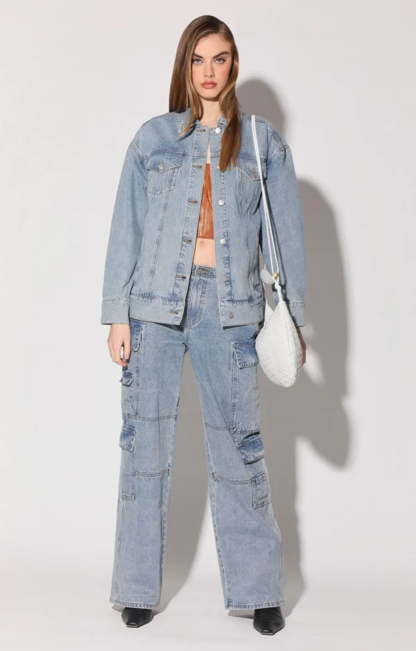 Walter Baker Raelynn Jacket, Light Wash>Women Jackets
