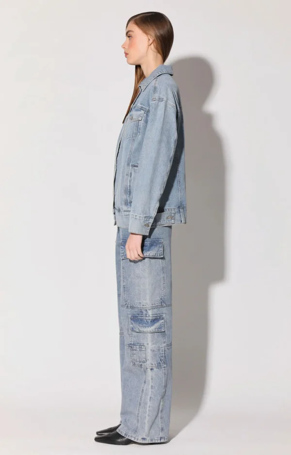 Walter Baker Raelynn Jacket, Light Wash>Women Jackets