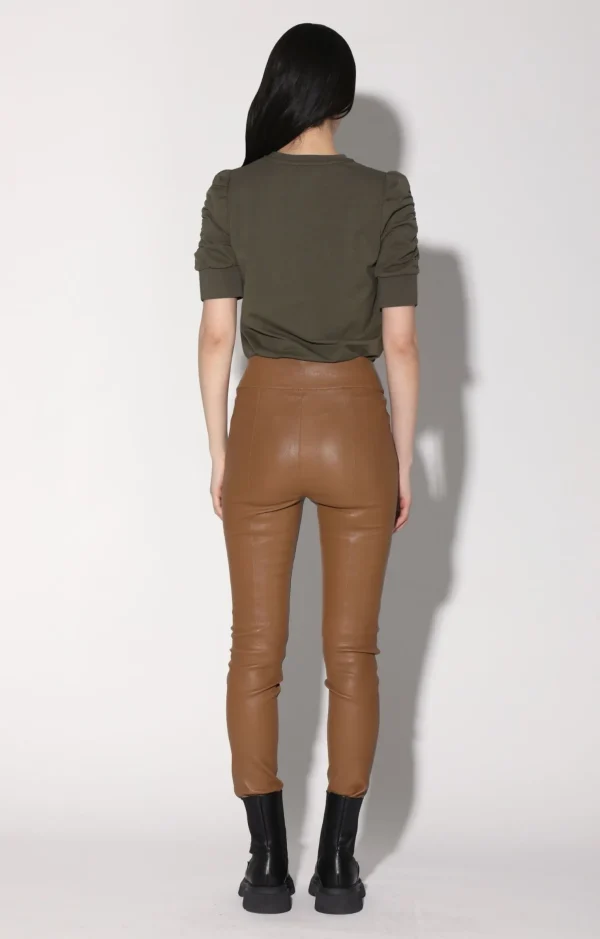 Walter Baker Raquelle Pant, Camel-Stretch Leather>Women Leather