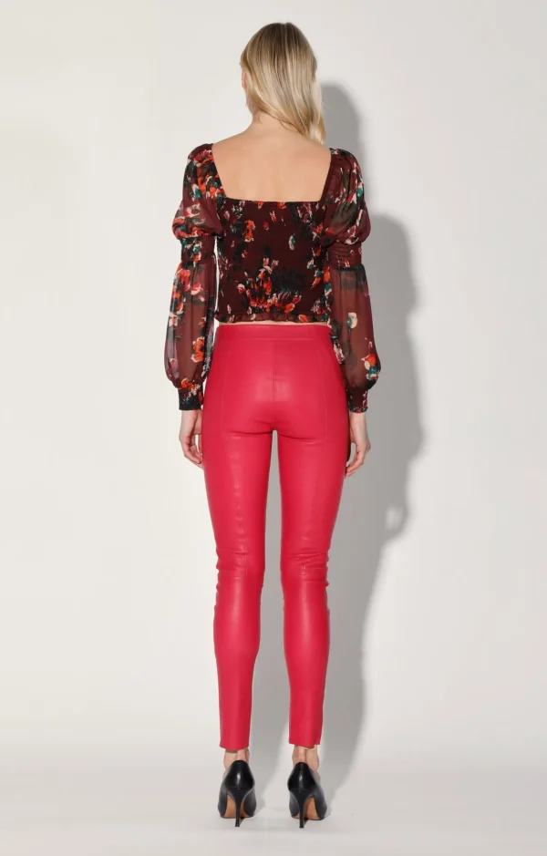Walter Baker Roxanna Pant, Cerise-Stretch Leather>Women Bottoms