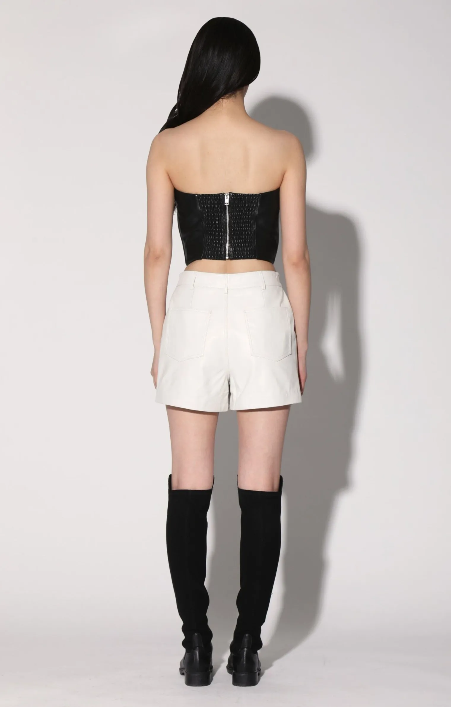 sarah_short_bright_whitel_3.webp Walter Baker Sarah Short, Bright White-Leather>Women Leather