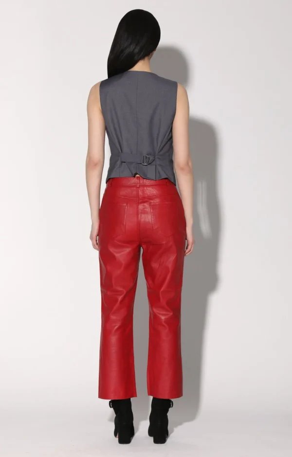 Walter Baker Selma Pant, Red-Leather>Women Leather
