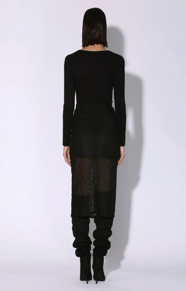 Walter Baker Stefana Skirt, Black>Women Bottoms