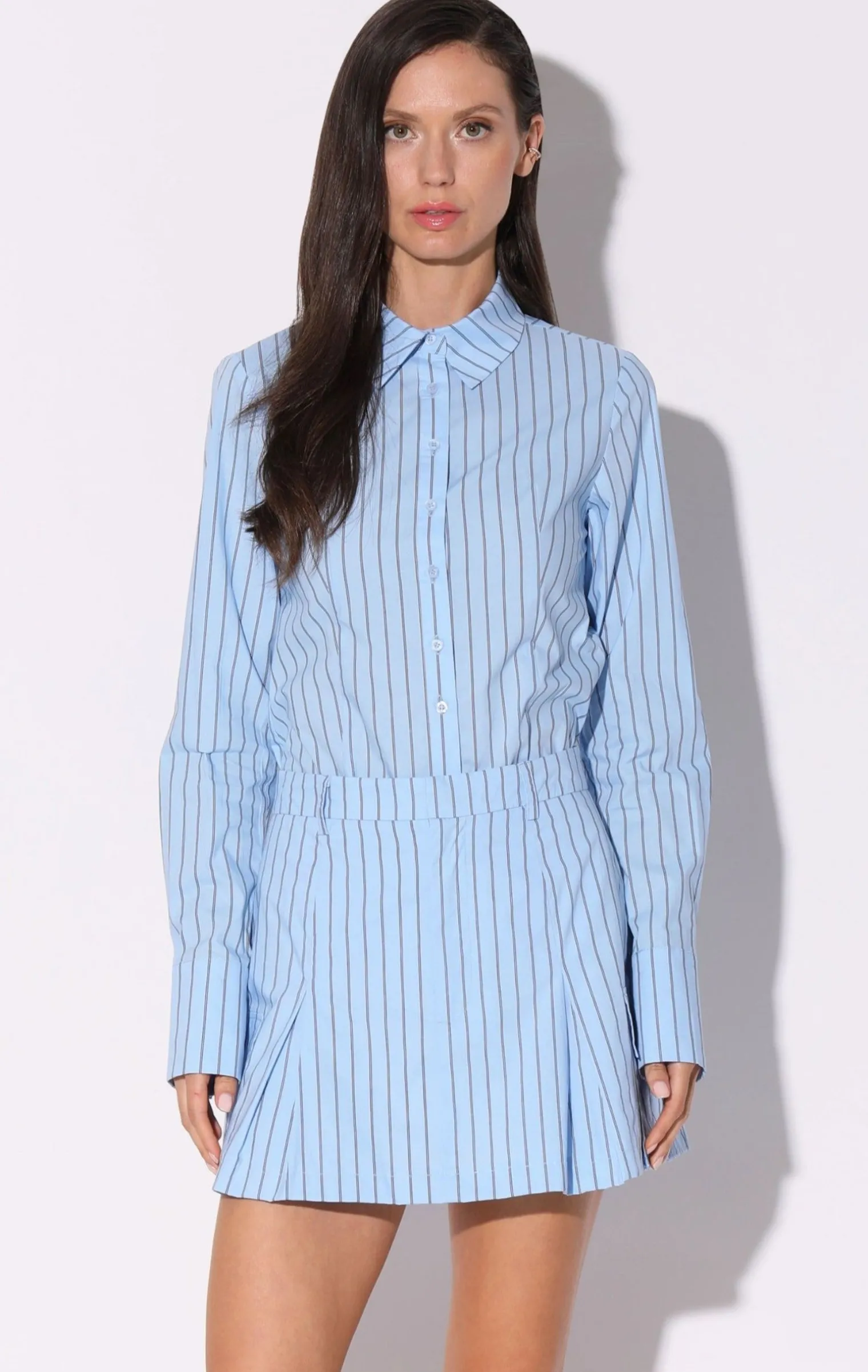 thalia_skirt_lt_blue_blac_0.webp Walter Baker Thalia Skirt, Lt Blue Black>Women Bottoms