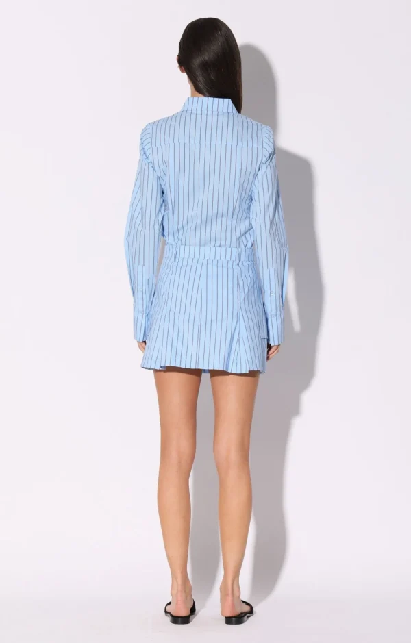 Walter Baker Thalia Skirt, Lt Blue Black>Women Bottoms