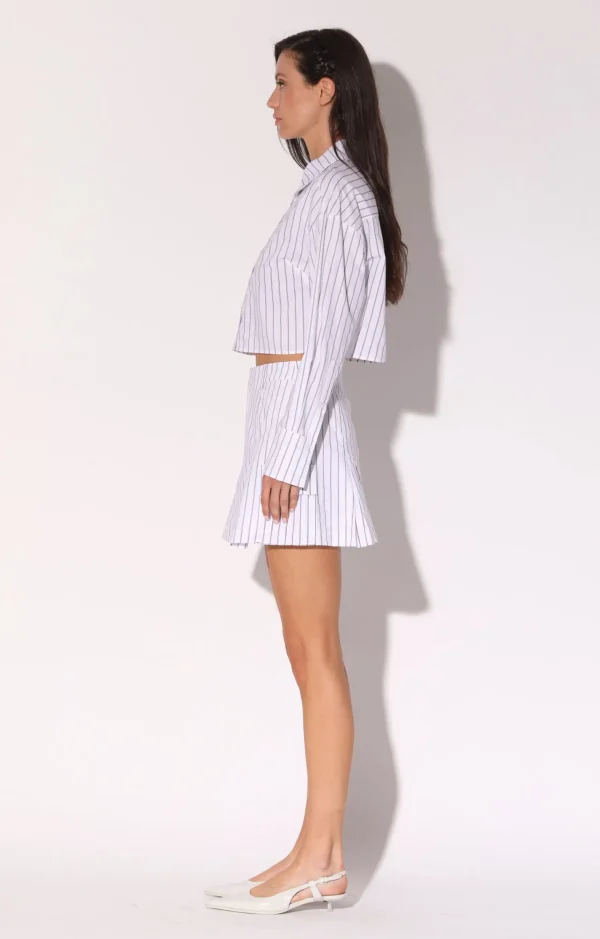 Walter Baker Thalia Skirt, White Black>Women Bottoms