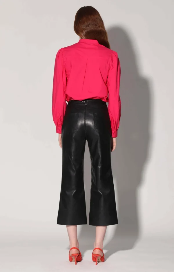Walter Baker Venice Pant, Black-Leather>Women Bottoms