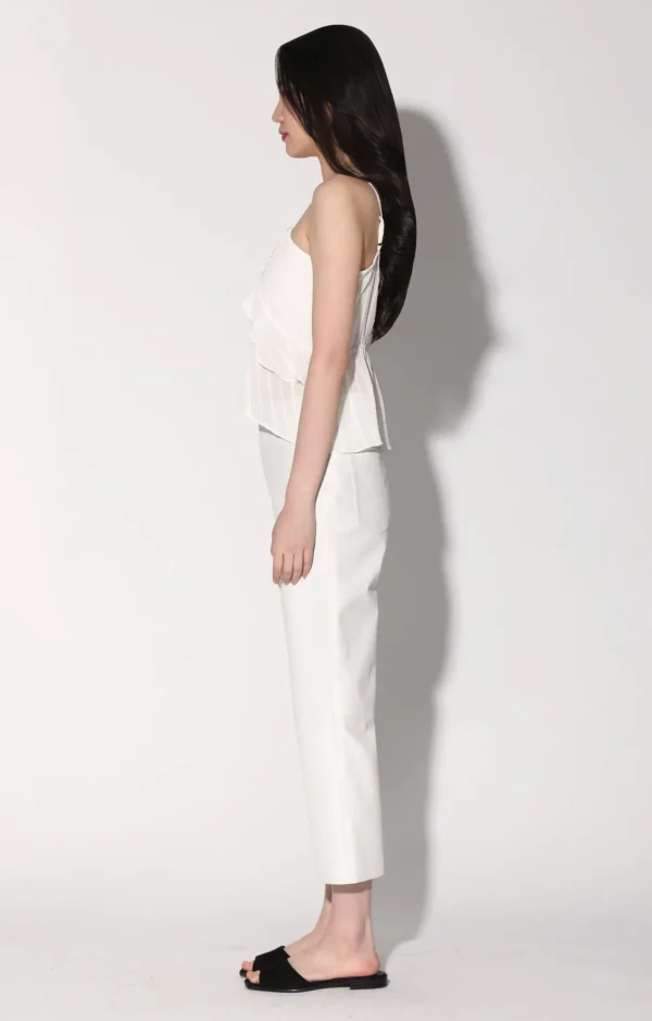 Walter Baker Venice Pant, Bright White-Leather>Women Leather