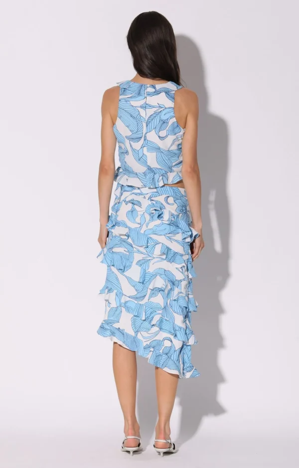 Walter Baker Vera Skirt, Paradise Palm>Women Bottoms